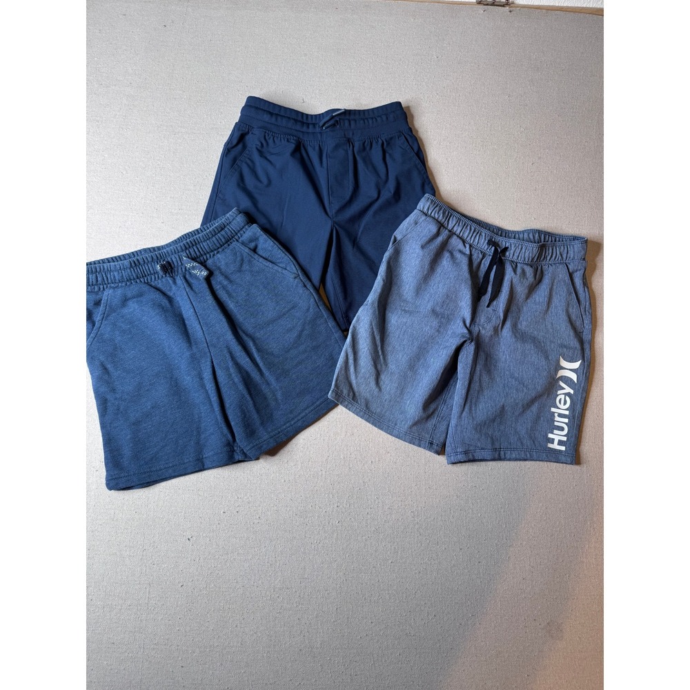 Boys Shorts 3-piece Bundle Size 8 Hurley, 365 Kids Garanimals, Wonder Nation